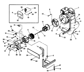 Generator Diagram and Parts List for 9443-0-HD3000  Briggs and Stratton Generator